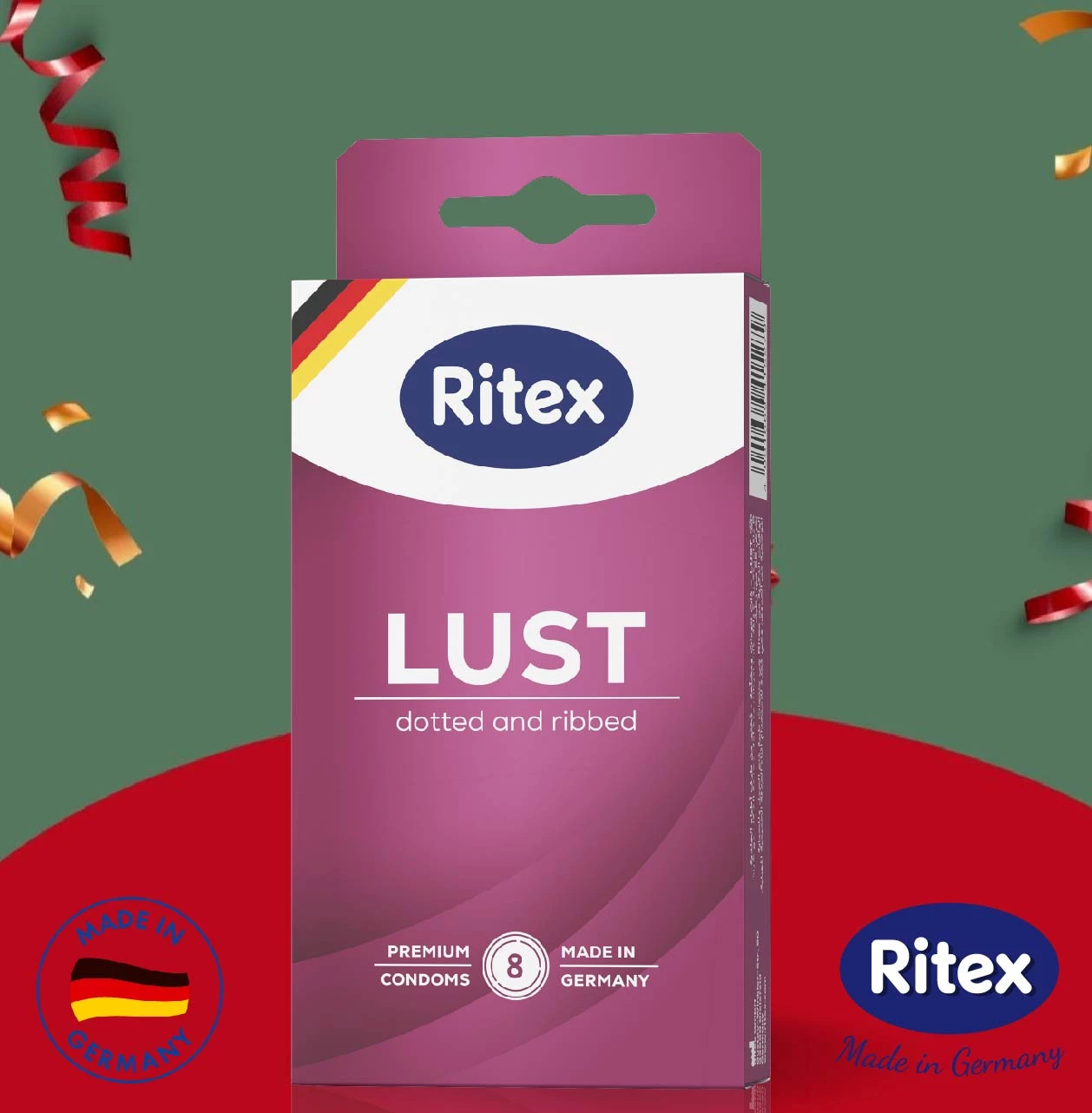8 Pcs Ritex Condom LUST